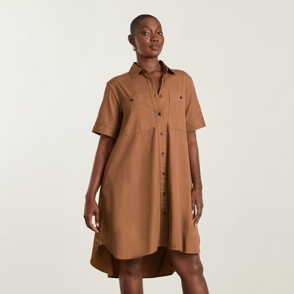 Everlane The Daytripper Dress Brown Base - Size L - Picture 1 of 1